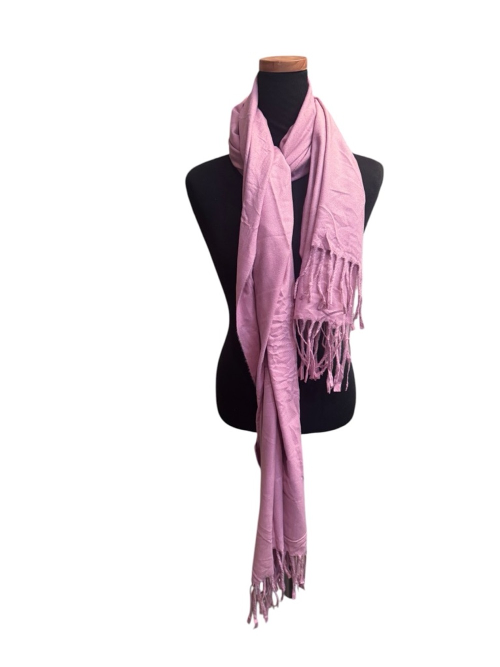 NEW! Pink Wrap Scarf Shawl Fringe Travel Vacation Flight Cruise Breast Cancer